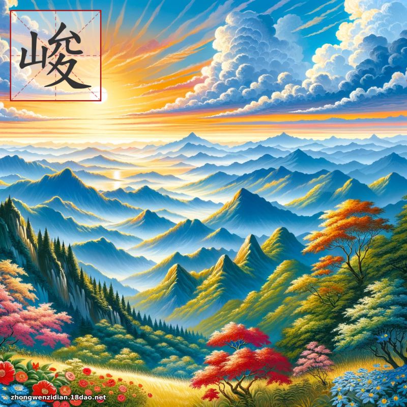 峻 - 中文字典配圖