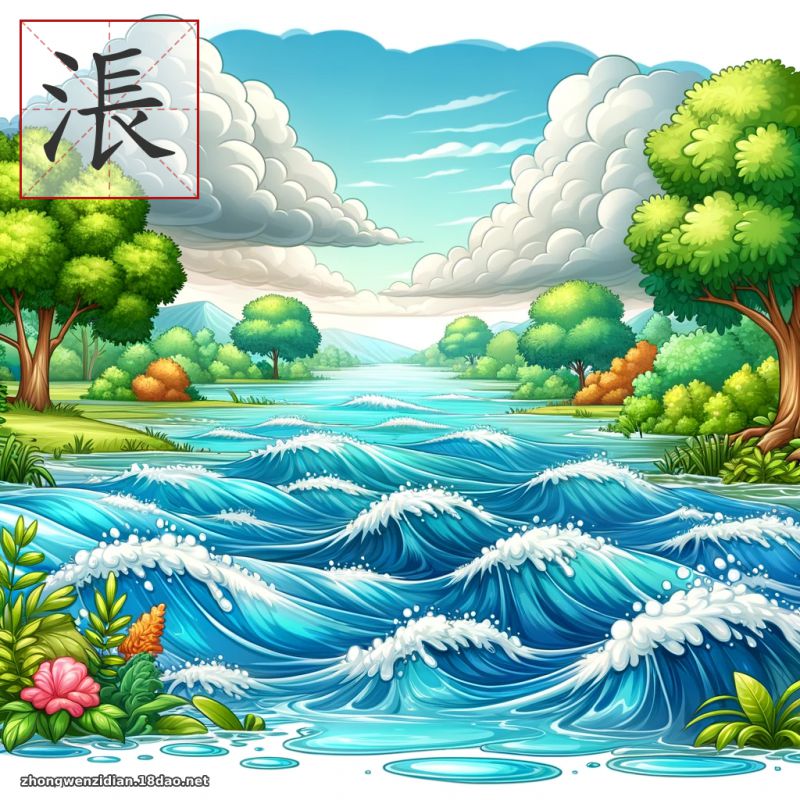 涱 - 中文字典配圖