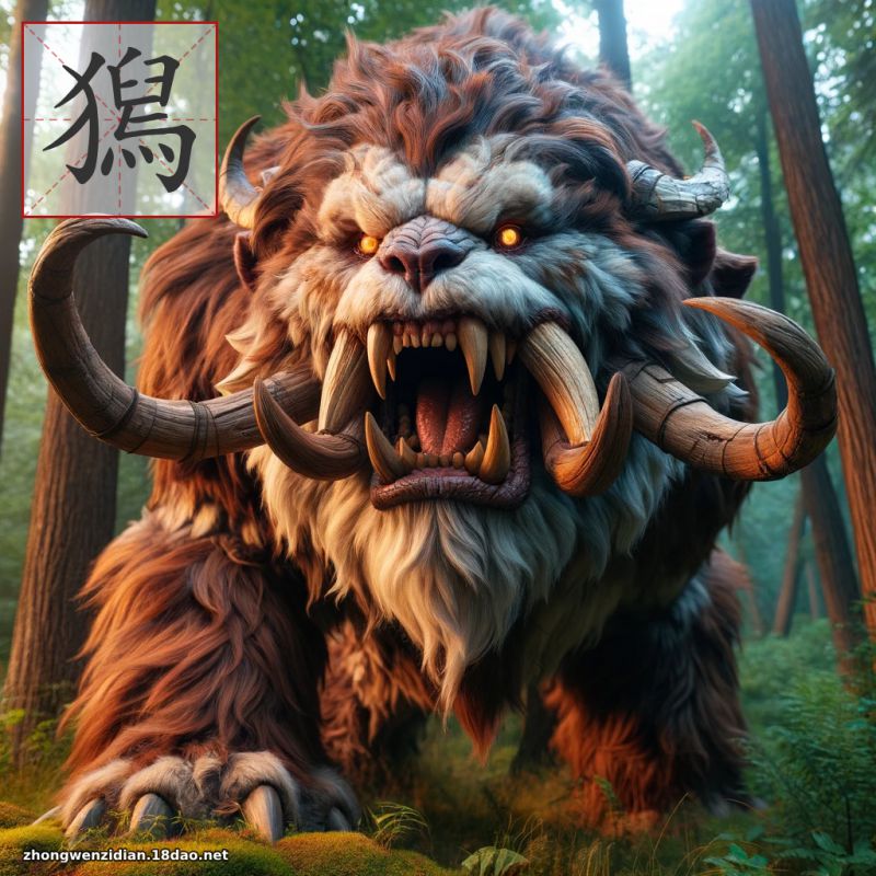 獡 - 中文字典配圖