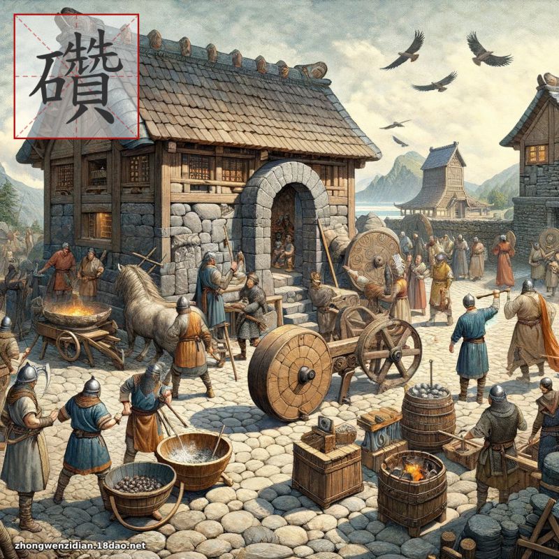 礸 - 中文字典配圖