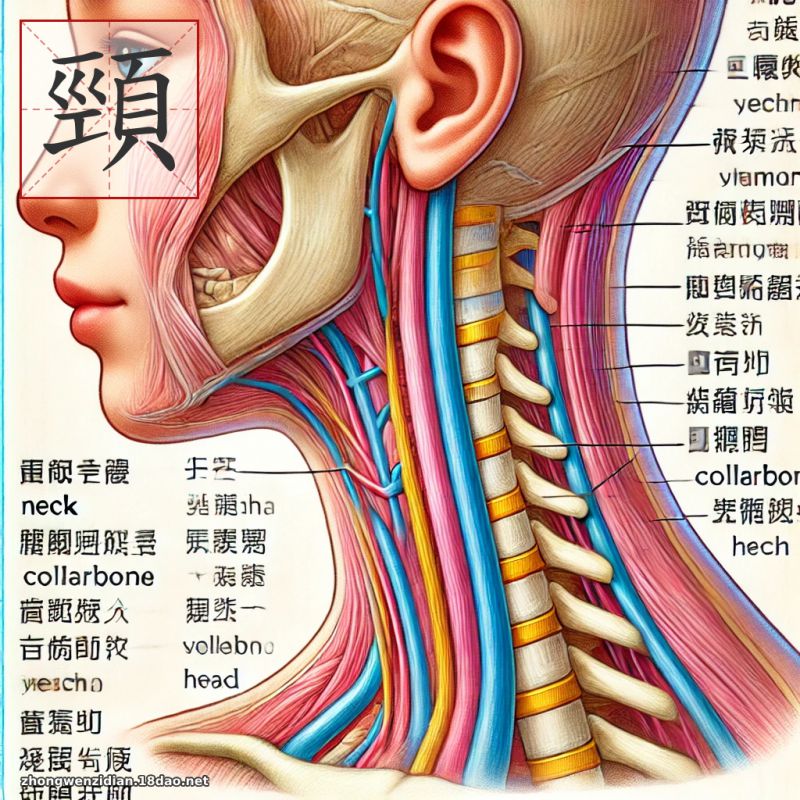 頸 - 中文字典配圖