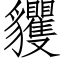 貜 (仿宋矢量字库)