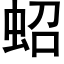 蛁 (黑體矢量字庫)