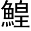 鰉 (黑体矢量字库)